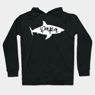 Papa Shark Fin Daddy Distressed Hoodie